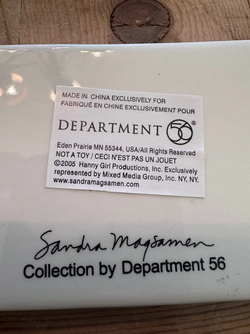 Good Friends Are Like Stars Ceramic Plaque Sandra Magsamen Yellow Dept 56 NWT